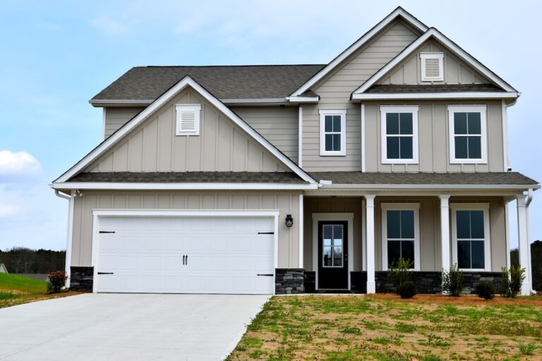 Newly constructed home roof