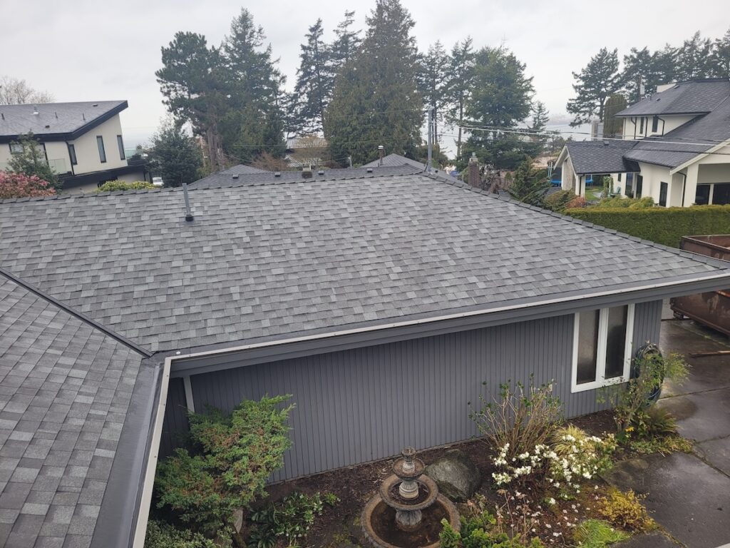 home with shingle roof bc