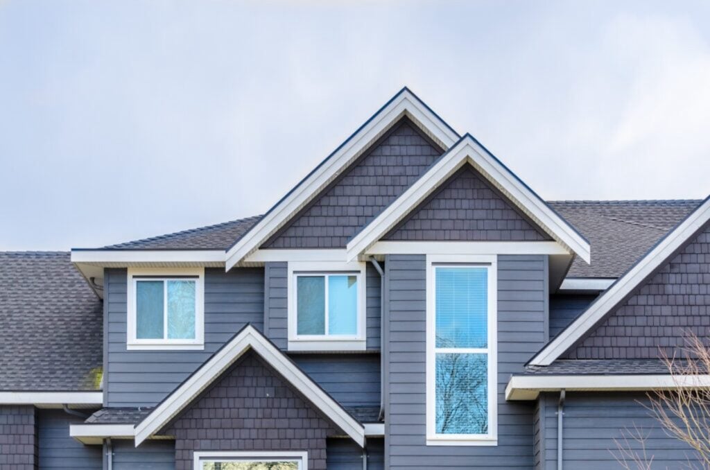 The top of the house with nice window.