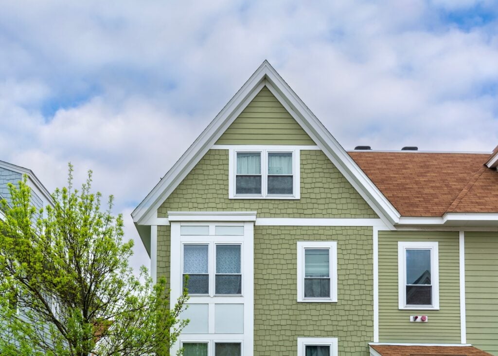 white fascia installation