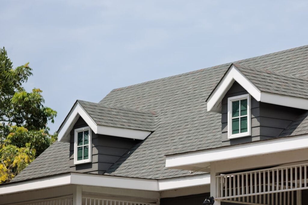 house with asphalt shingle roof