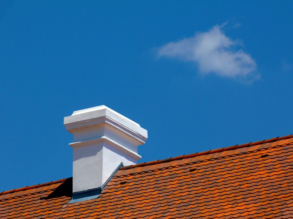 roof flashing around chimney