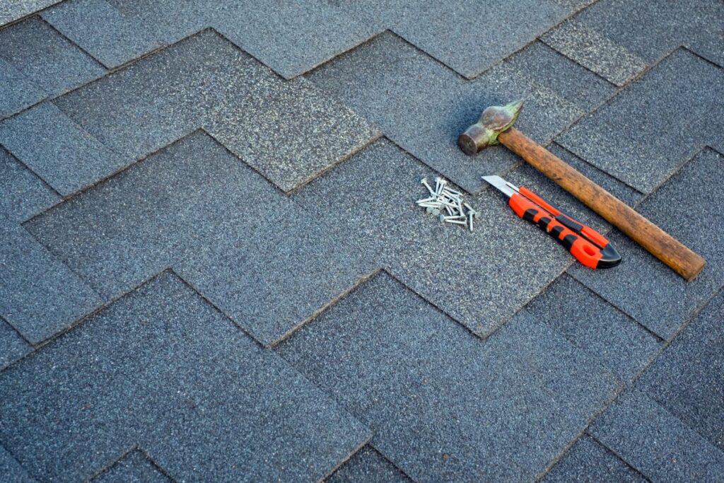 tools on a roof