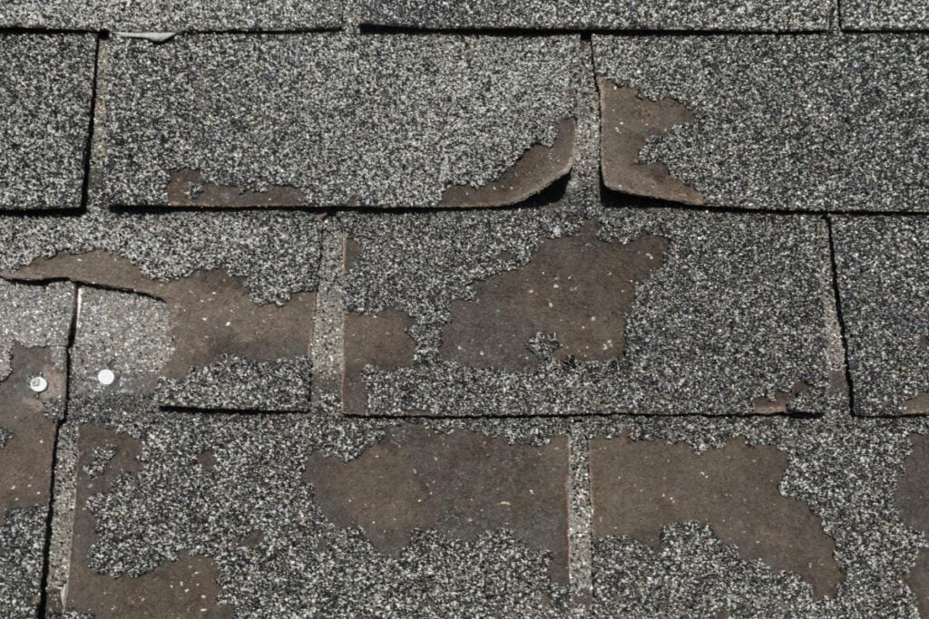 asphalt shingle roof replacement granule loss