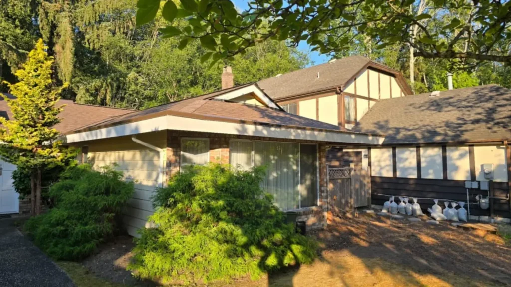 new roof installation in delta british columbia with asphalt shingle roofing materials