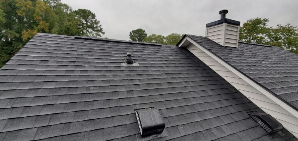 house with architectural shingles