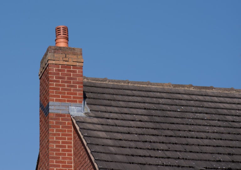 Chimney on gable end